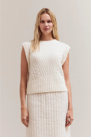 Clair Cable Knit Vest