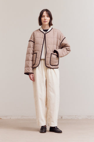 PIN GRID QUILTED JACKET - Grade and Gather - FW'25