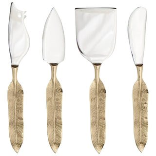 Plume Cheese Knives Set of 4