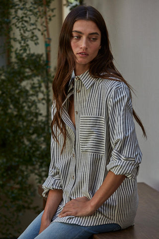 Vincent Striped Button Down
