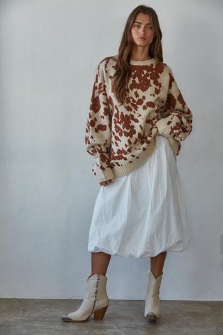 Sunday Parachute Bubble Midi Skirt