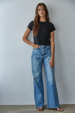Sharon Everyday Fitted Crop Tee
