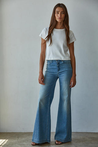 Sharon Everyday Fitted Crop Tee