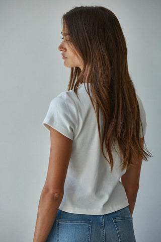 Sharon Everyday Fitted Crop Tee