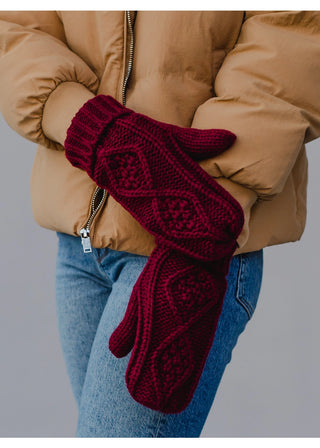 Cable Knit Mittens