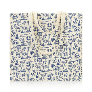 Nautical Print Tote Bag