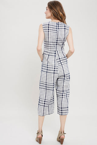 Rowan Plaid Wide Leg Jumpsuit