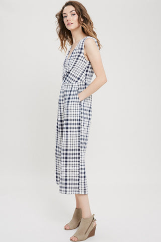 Rowan Plaid Wide Leg Jumpsuit