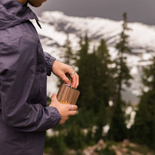 Wooden Hip Flask