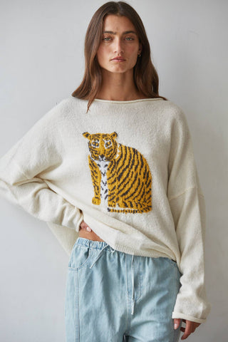 The Marmalade Tiger Graphic Sweater