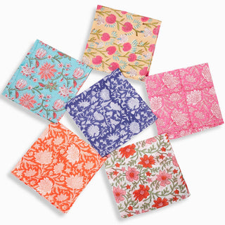 Floral Block Print Bandanas