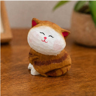 Smug Cat Figurine