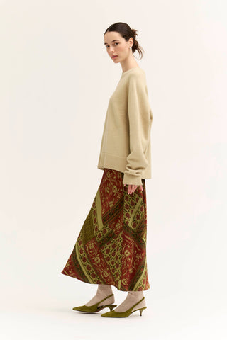 The Vesper Print Slip Skirt