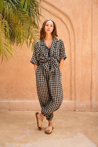 The Vanessa Linen Gingham Shirt