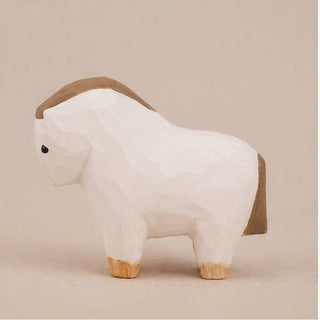 Hand-Carved Basswood Horse Figurine