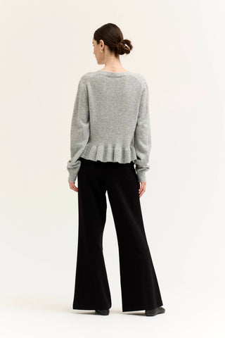 The Linnet Ruffle Hem Cardigan