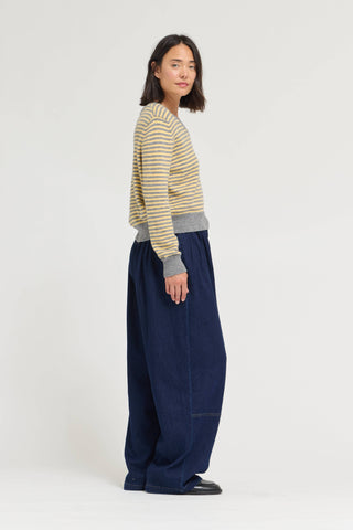 Goldfinch Striped V-Neck Sweater