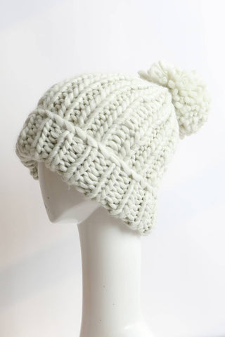 Snowdrift Chunky Knit Pom Beanie
