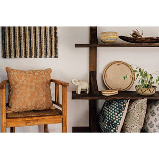 Ogee Block Print Pillow