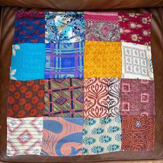 Patchwork Silk Bandana — Upcycled