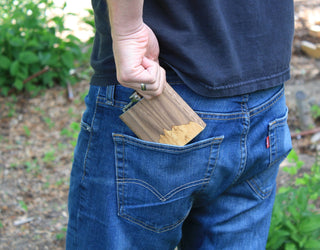 Wooden Hip Flask