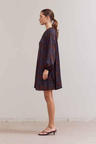 The Onyx Plaid Mini Dress