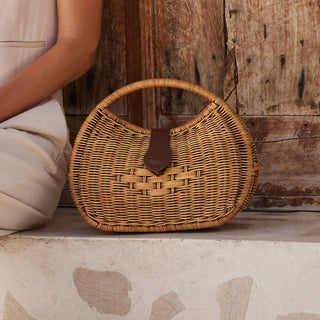 The Rattan Eclipse Resort Handbag
