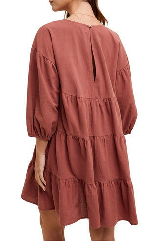 Louise Cotton Tiered Dress