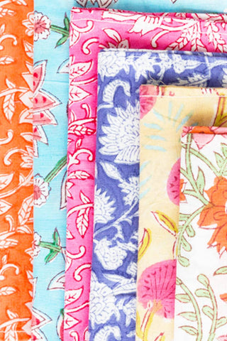 Floral Block Print Bandanas