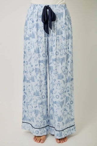 Gingerbread Toile Pajama Pants