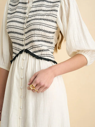 Magnolia Maxi Dress -  Ecru