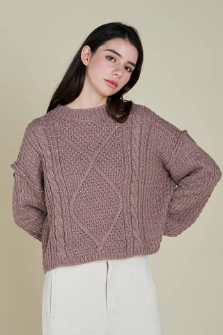 The Orchid Cable Sweater