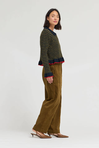 Sabrina Ruffle Hem Cardigan