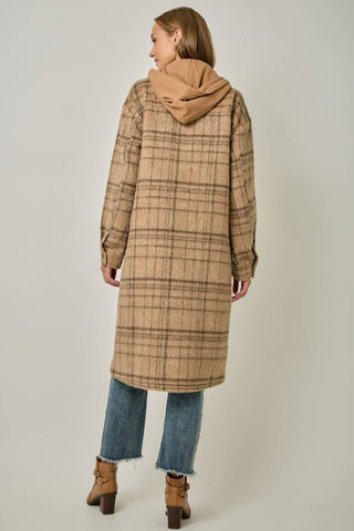 Highlands Hooded Twofer Plaid Jacket