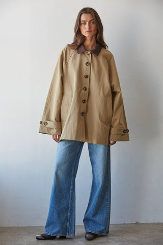 Harvest Contrast Collar Barn Jacket
