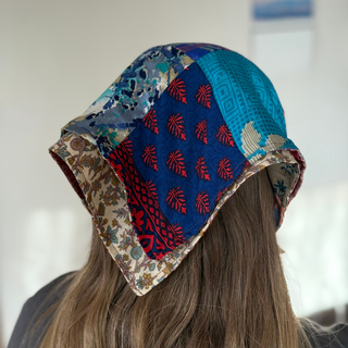 Patchwork Silk Bandana — Upcycled