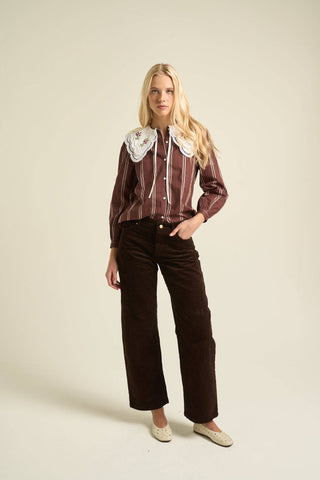 Daphne Blouse Chocolate