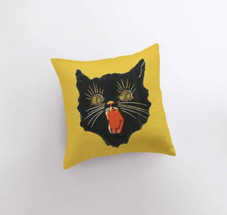 Cat's Meow Halloween Pillow Cover — 8"