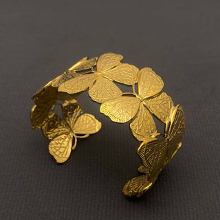 The Butterfly Gold Cuff Bracelet