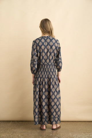 Uma Smocked Waist Midi Dress