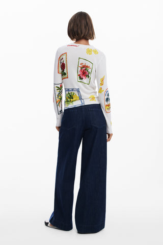 Tropical Stamps Sweater