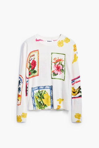 Tropical Stamps Sweater