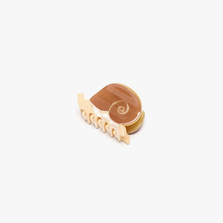 Mini Snail Acetate Claw Clip — Earth