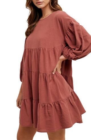 Louise Cotton Tiered Dress