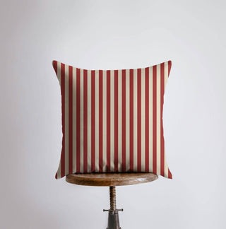 Navy Stripe Pillow — 12"