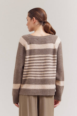 The Heather Stripe Sweater