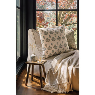 Ogee Block Print Pillow
