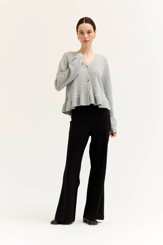 The Linnet Ruffle Hem Cardigan