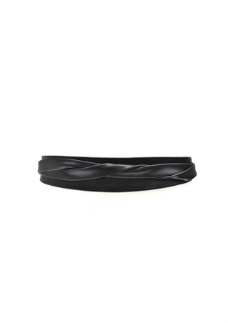 Midi Wrap Belt – Black | Adjustable One-Size