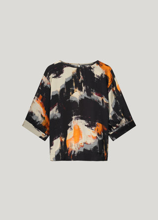 Painted Print Blouse